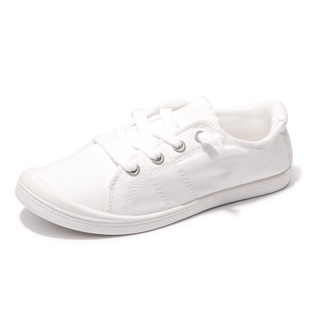 Women's Slip-On Canvas Sneakers, Low Top Walking Shoes