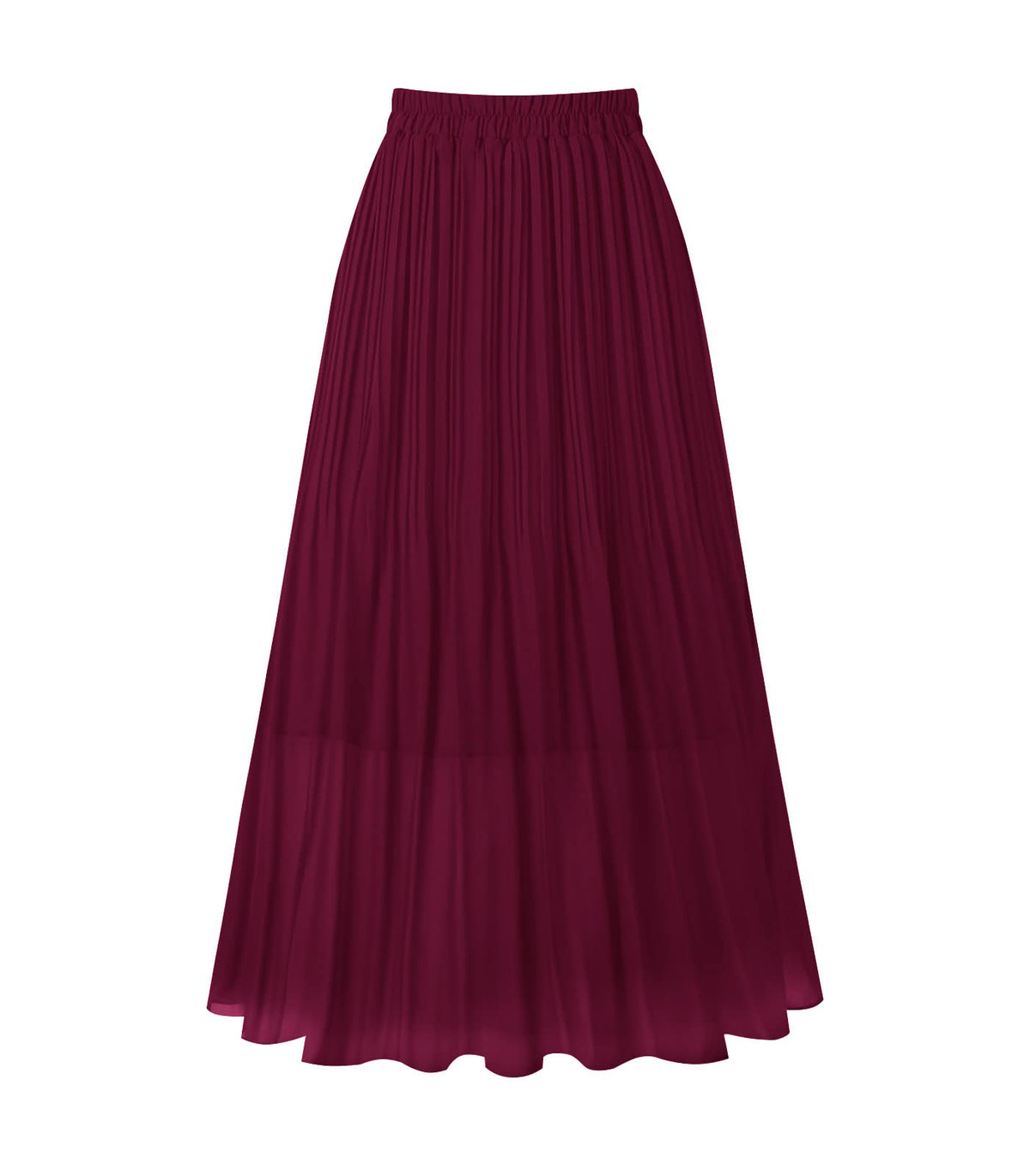 Kingfancy Women's Pleated Skirt A-Line Midi Skirts