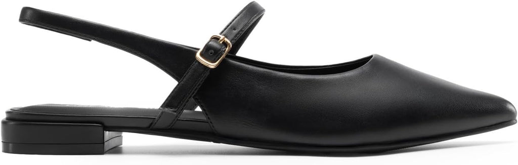 DREAM PAIRS Women's Slingback Dressy Mary Jane Ballet Flats