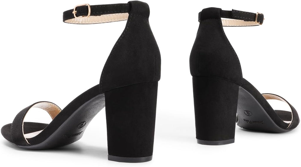 DREAM PAIRS Women's Comfort Block Heel Sandals
