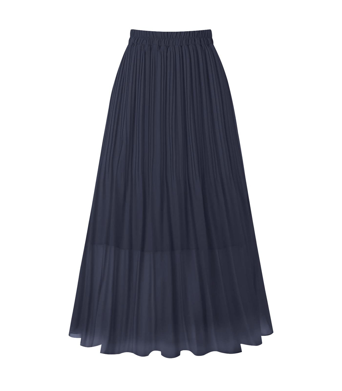 Kingfancy Women's Pleated Skirt A-Line Midi Skirts