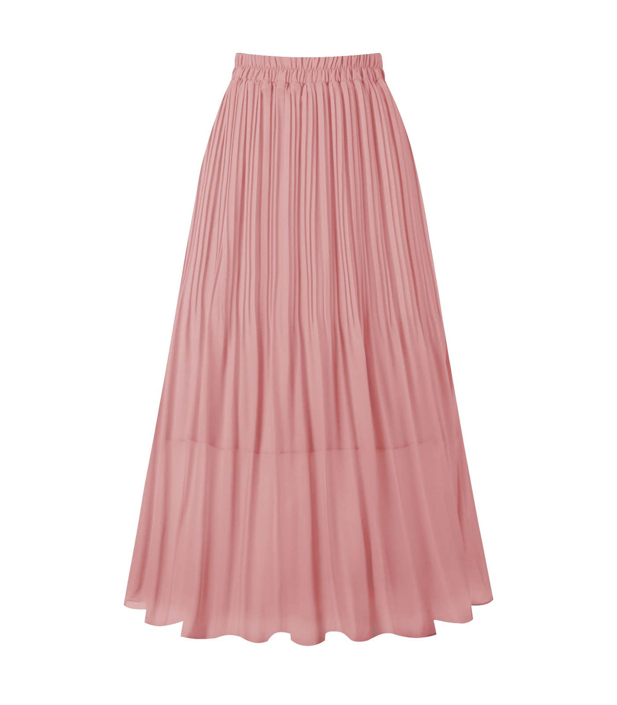 Kingfancy Women's Pleated Skirt A-Line Midi Skirts