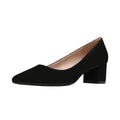 DREAM PAIRS Women's Chunky Low Block Heel Pumps
