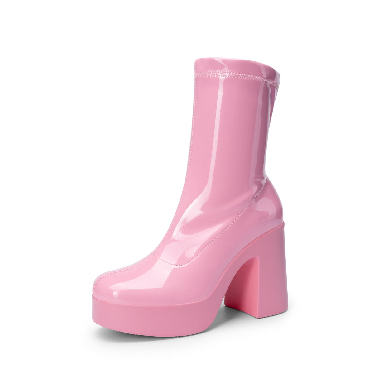 DREAM PAIRS Women's Gogo Ankle Boots Platform Shoes