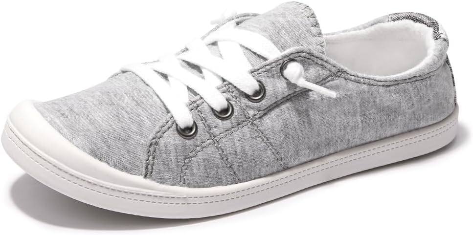 Women's Slip-On Canvas Sneakers, Low Top Walking Shoes
