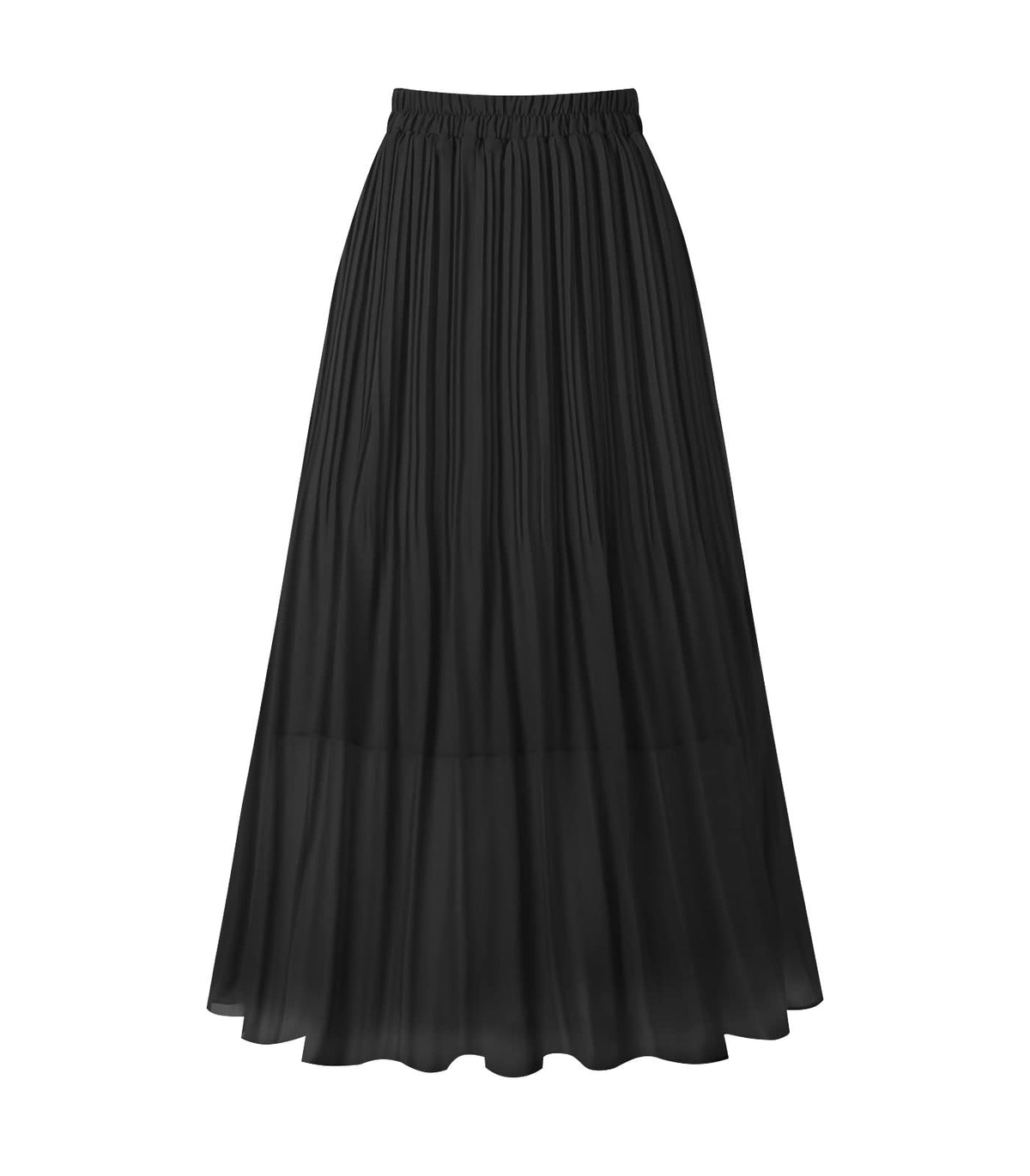 Kingfancy Women's Pleated Skirt A-Line Midi Skirts