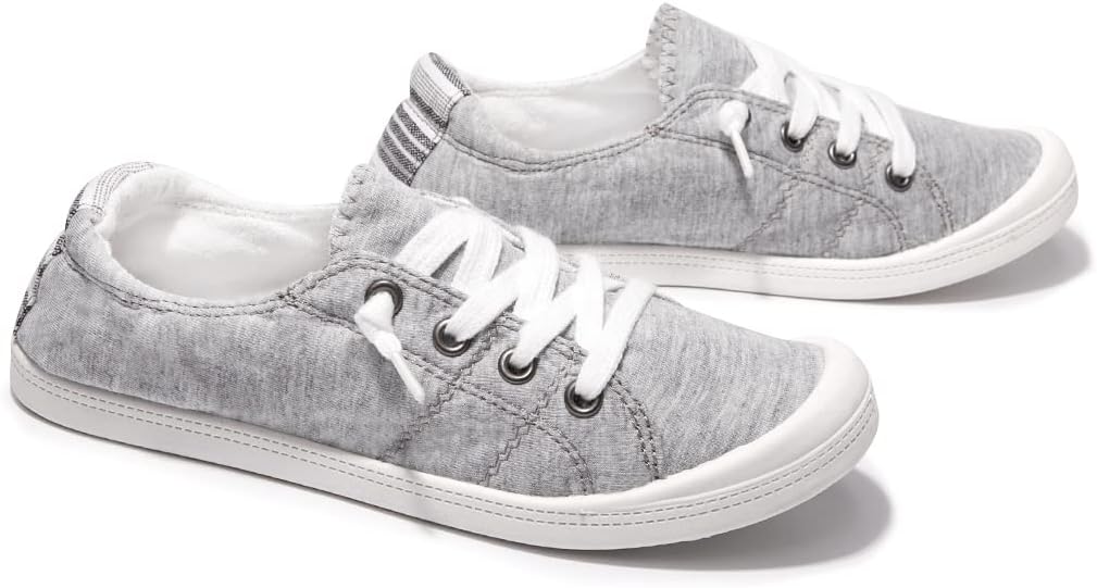 Women's Slip-On Canvas Sneakers, Low Top Walking Shoes