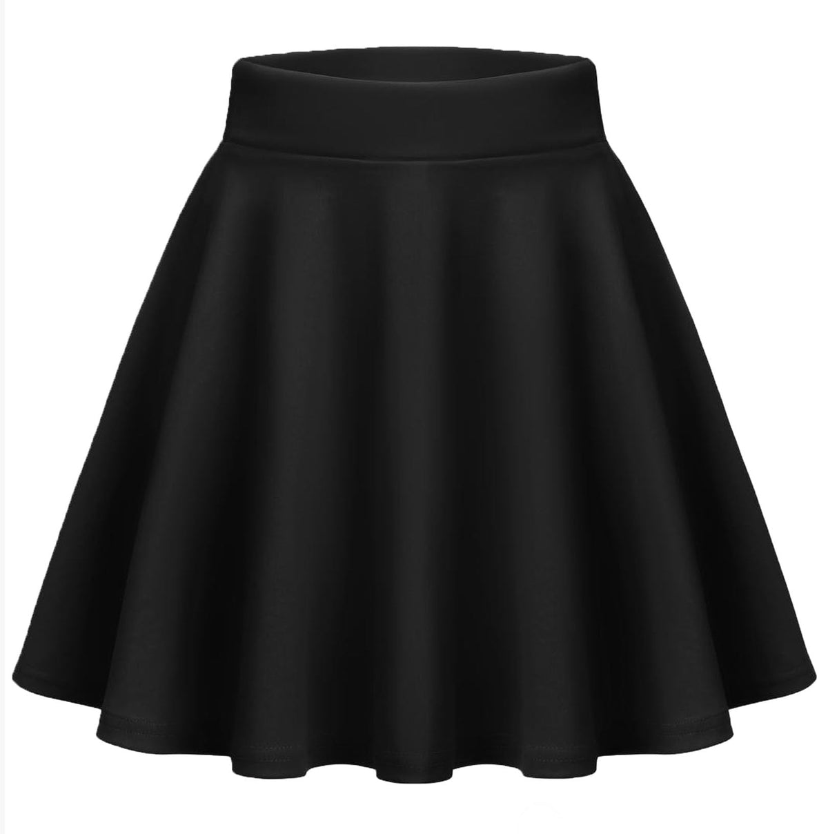 Zeagoo Women's Skirt Basic Mini Skater Skirt 2026 Summer Skirts Stretchable High Waist A-Line Party Club Skirts
