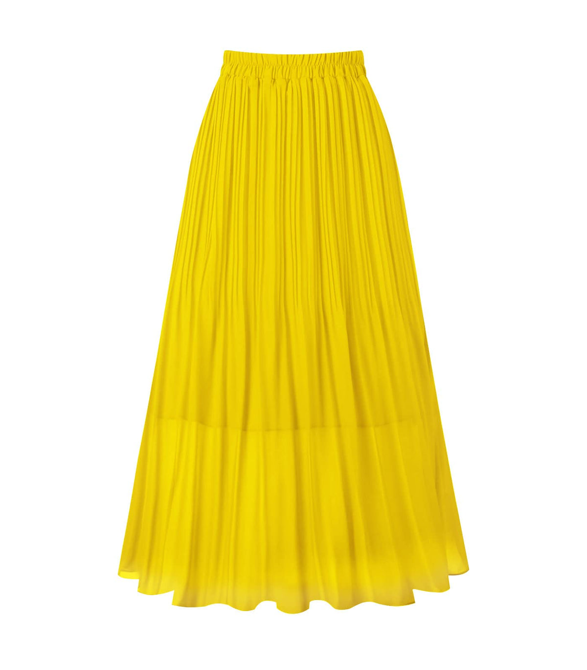 Kingfancy Women's Pleated Skirt A-Line Midi Skirts