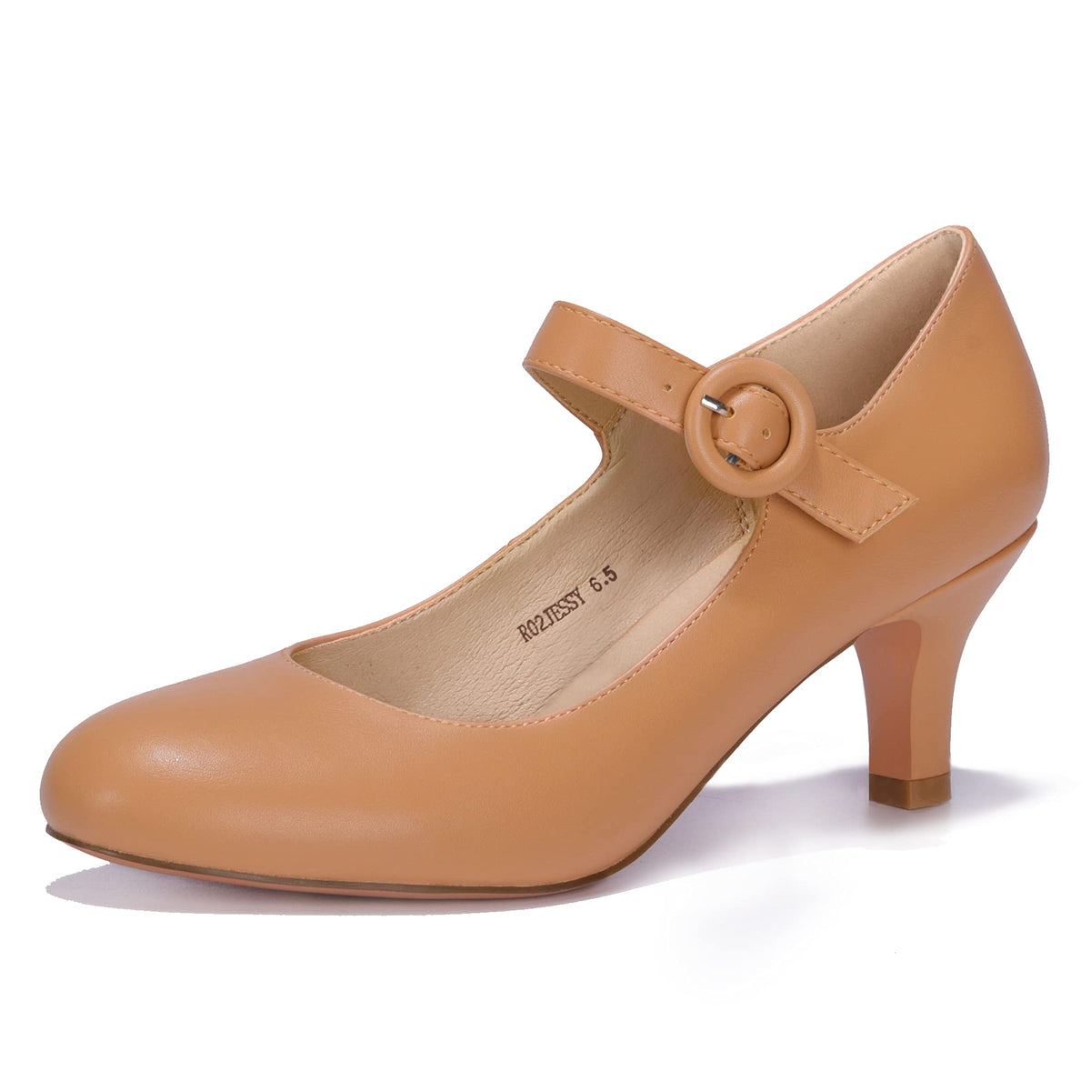 IDIFU Women's Mary Jane Dress Shoes Low Kitten Heels Pumps