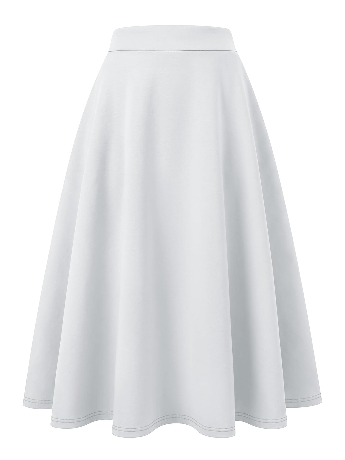 ANRABESS Women's A-Line Elastic High Waist Midi Skirts