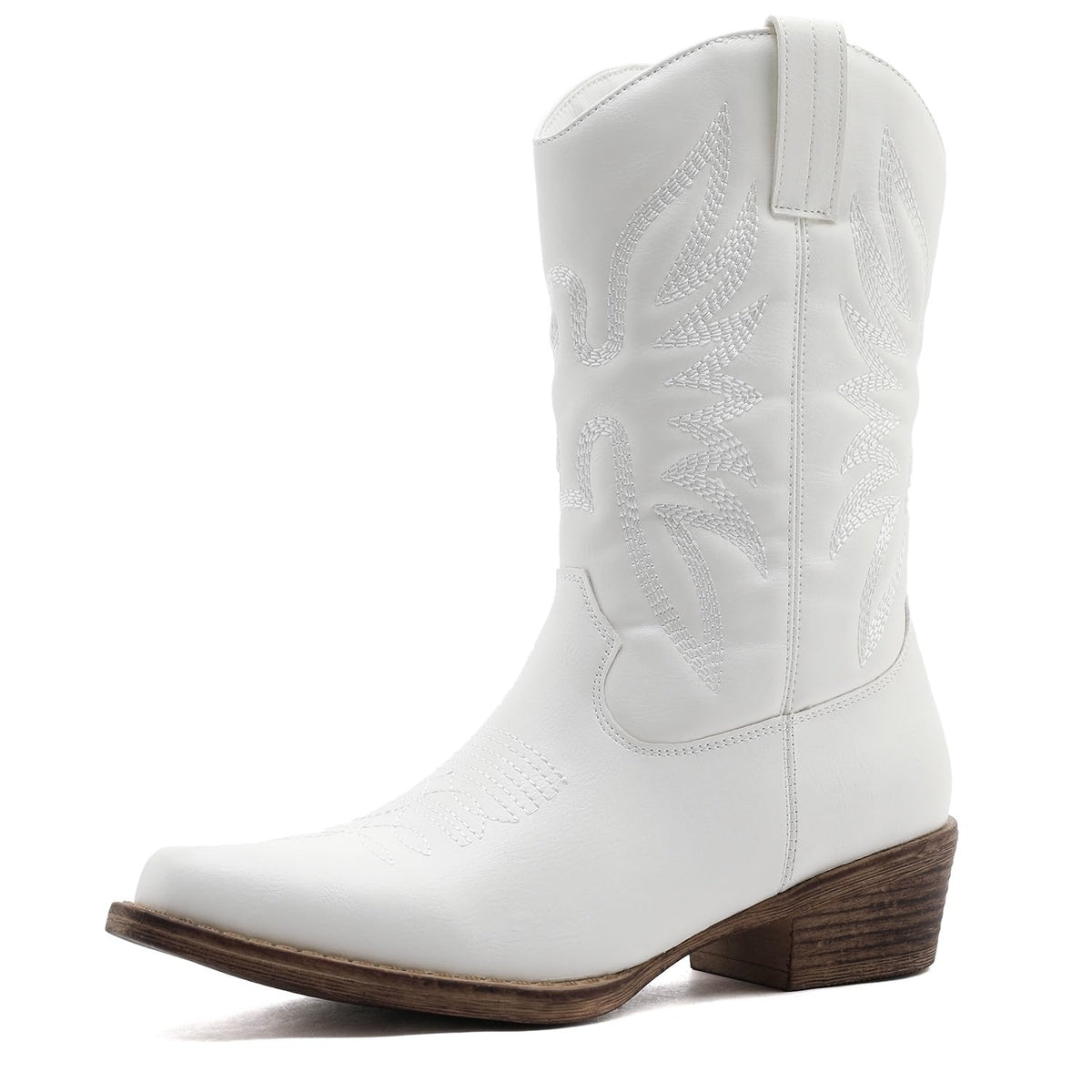 GLOBALWIN Cowboy Boots for Women, Mid-Calf Western Style