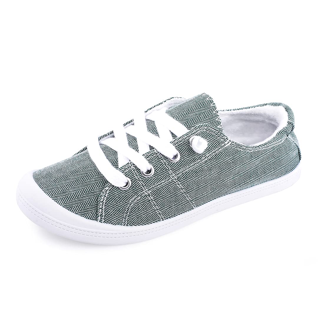 Women's Slip-On Canvas Sneakers, Low Top Walking Shoes