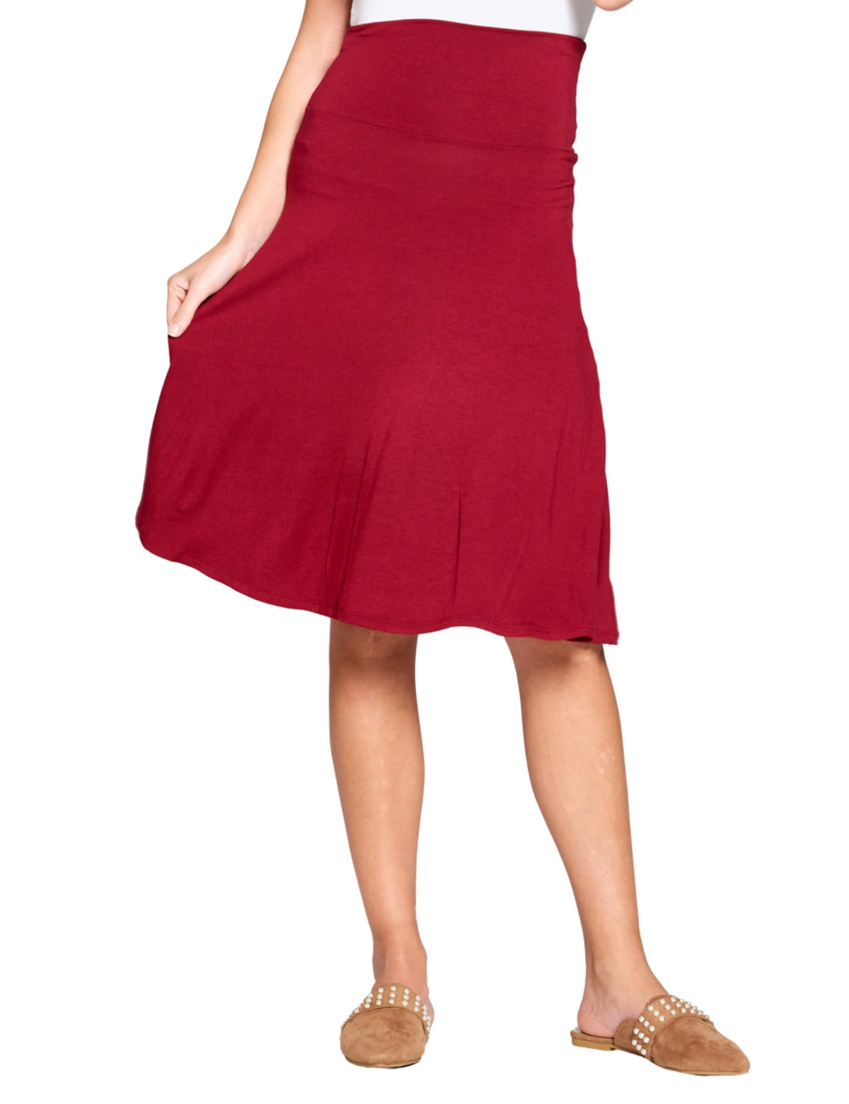 Popana Midi Skirt for Women, Flowy Skirts for Women Midi Length