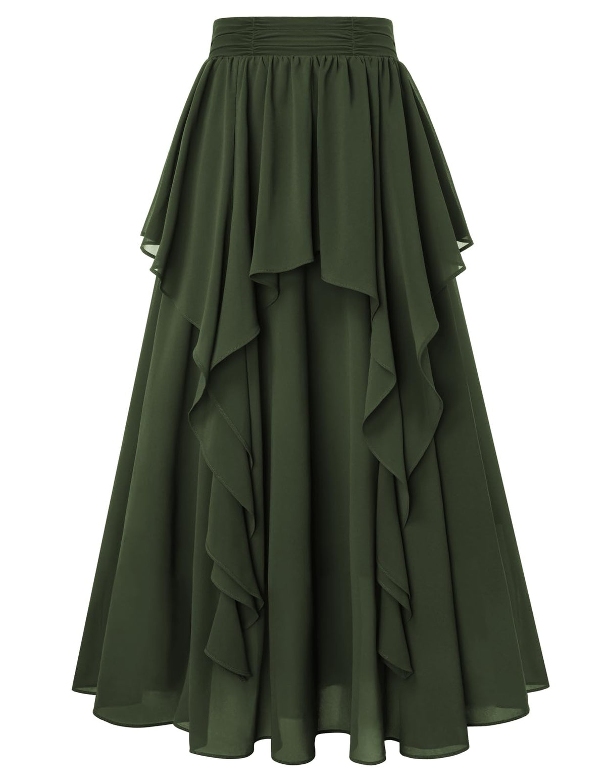 Scarlet Darkness Maxi Skirts for Women Renaissance High Waist Long Skirt