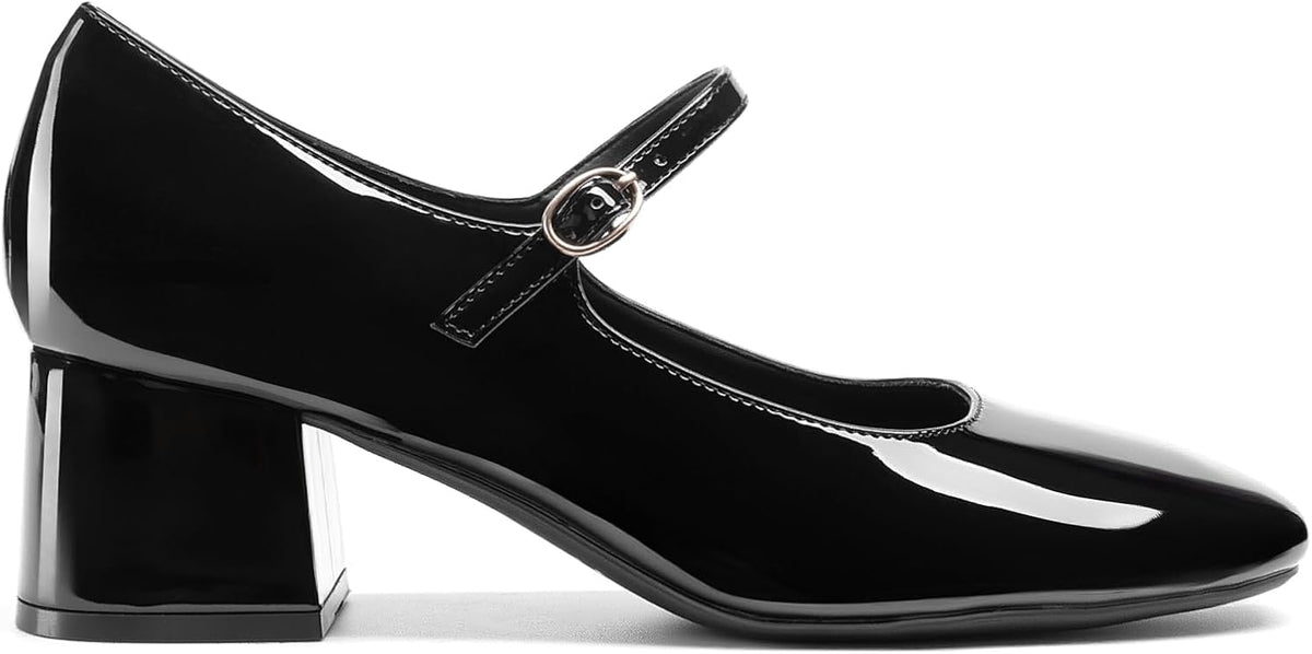 DREAM PAIRS Women's Mary Jane Shoes Low Chunky Heel Pumps