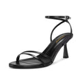 ISNOM Womens Sandals with Round Toe Ankle Strap