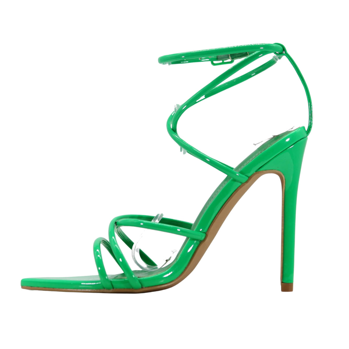 Cape Robbin Women's Strappy Pointy Open Toe Ankle Strap Stiletto Sandal-Ada