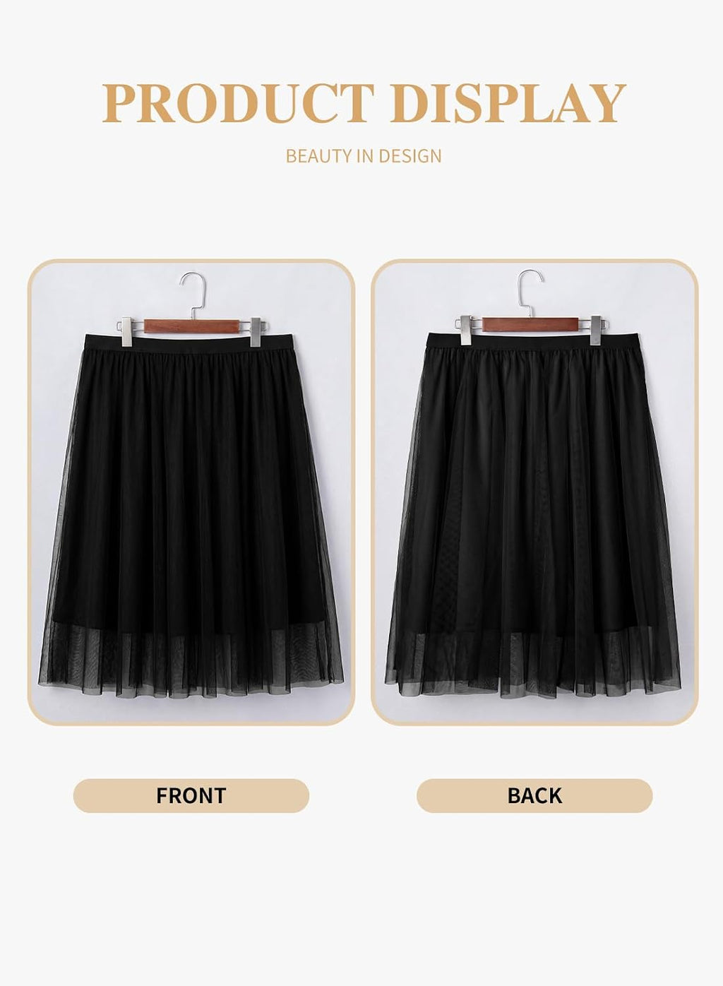 Eytino Plus Size Maxi Skirts for Curvy Women