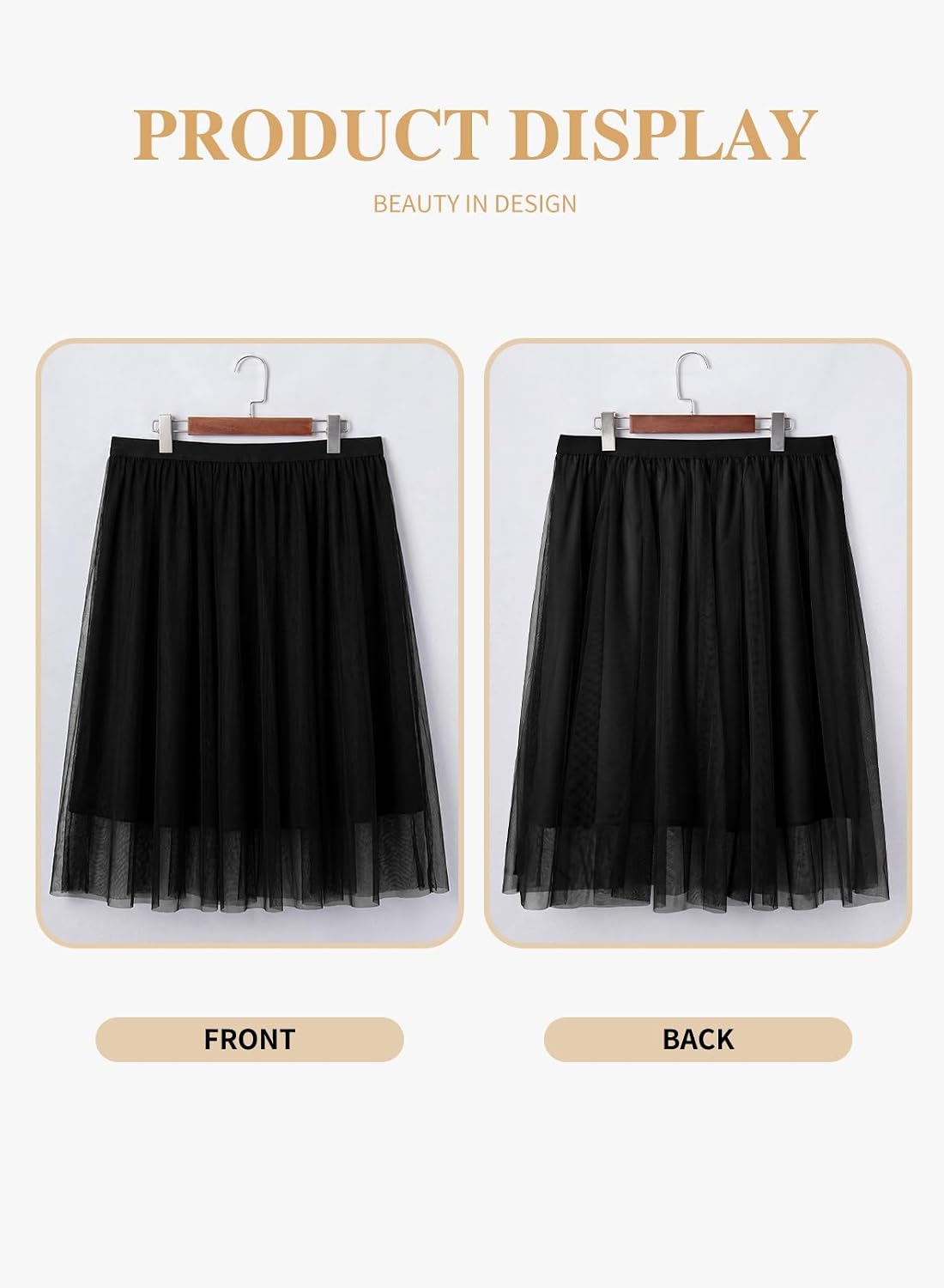 Eytino Plus Size Maxi Skirts for Curvy Women