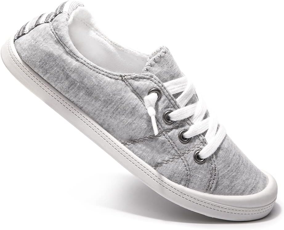 Women's Slip-On Canvas Sneakers, Low Top Walking Shoes