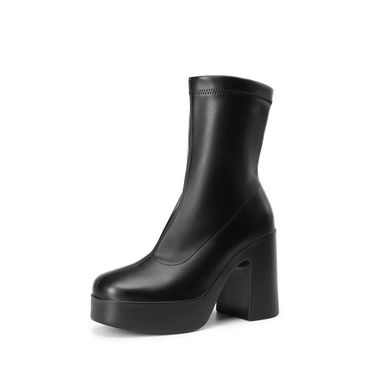 DREAM PAIRS Women's Gogo Ankle Boots Platform Shoes