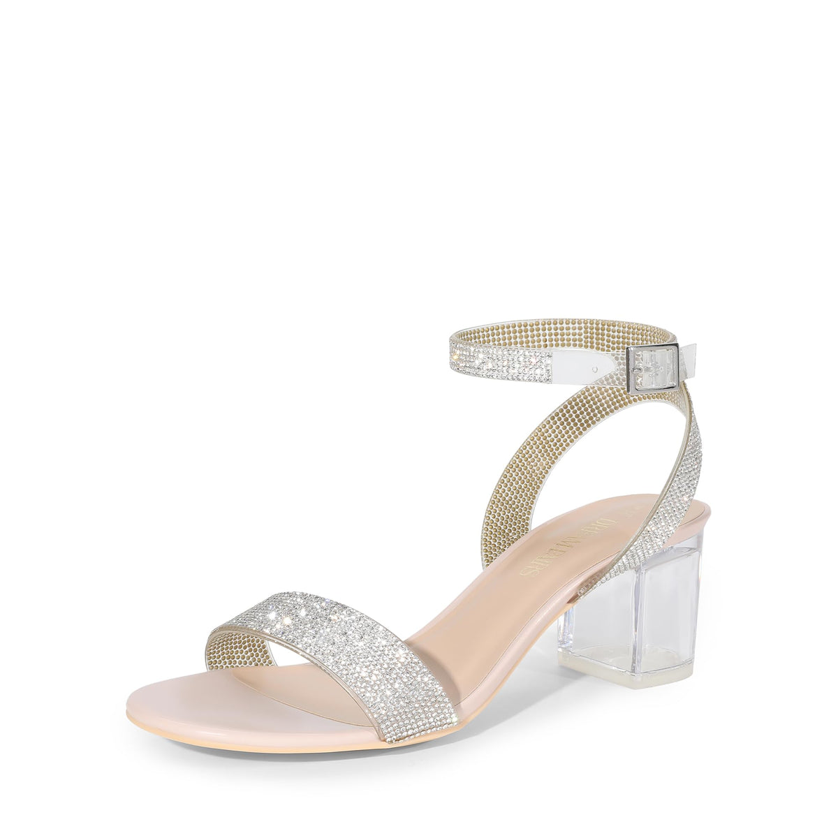 DREAM PAIRS Women's Low Chunky Heels Sandals