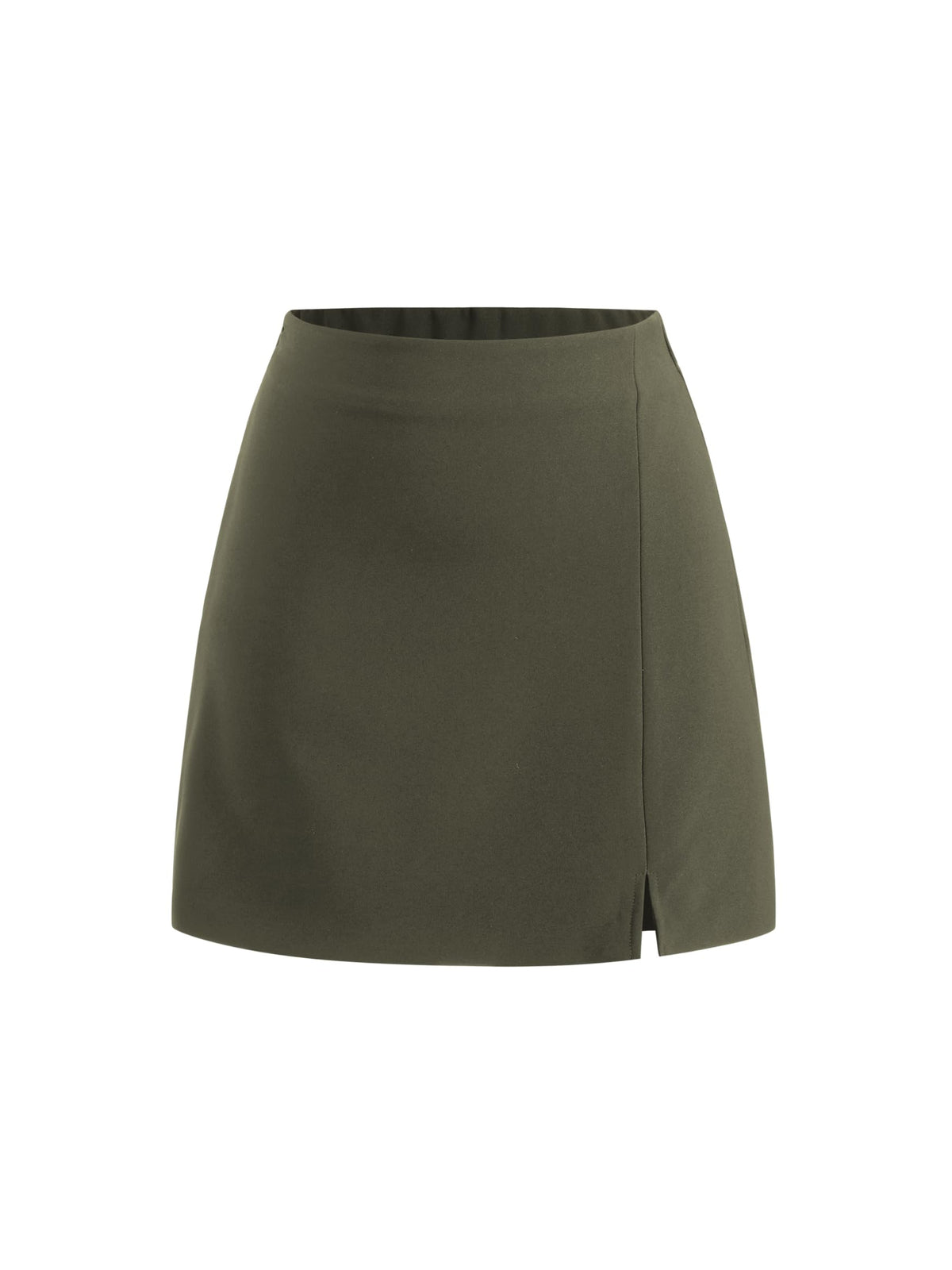 CIDER Mini Skirt High Waist Split Party Basic A Line Skirt