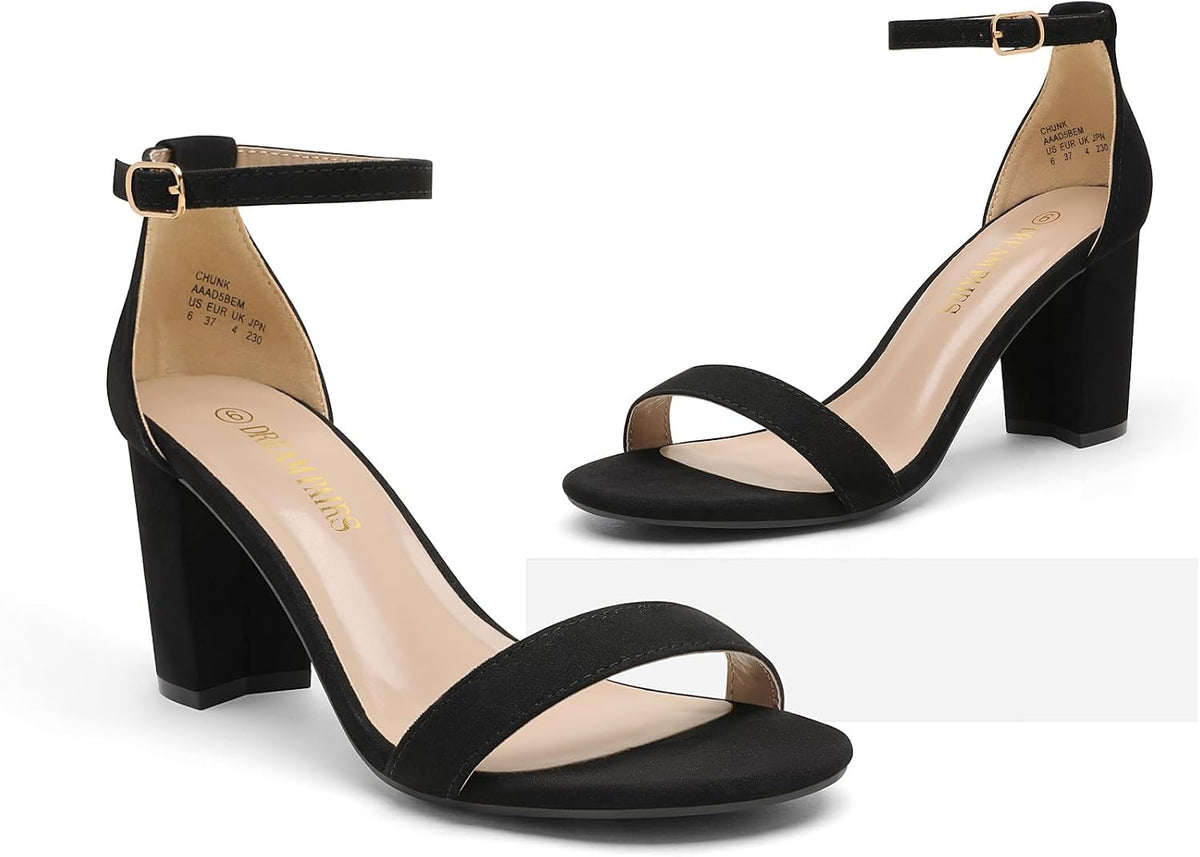 DREAM PAIRS Women's Comfort Block Heel Sandals