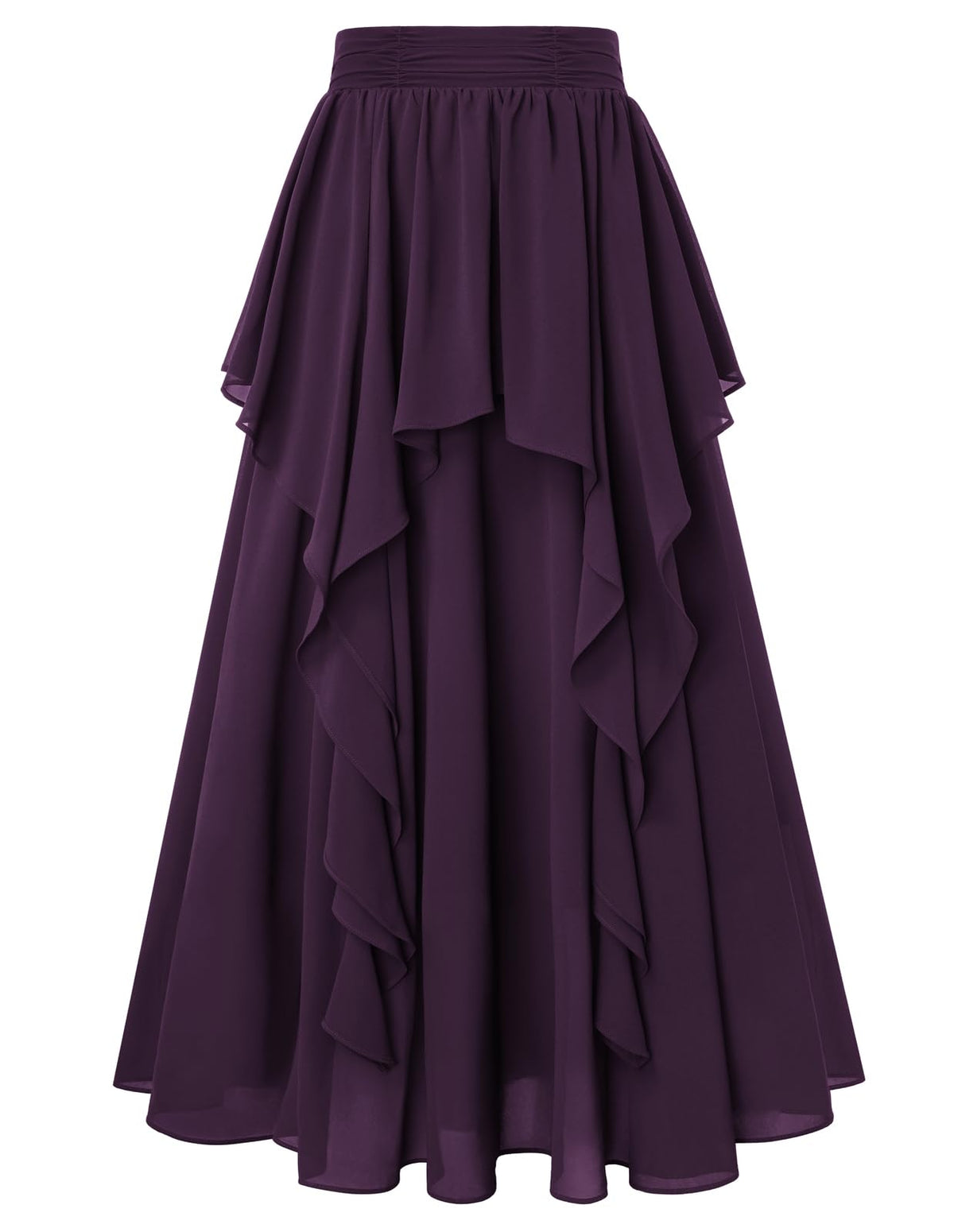 Scarlet Darkness Maxi Skirts for Women Renaissance High Waist Long Skirt