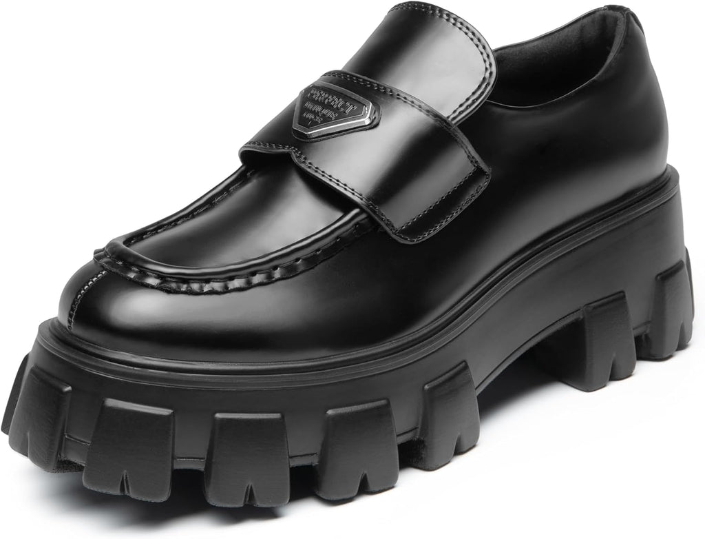 DREAM PAIRS Women's Chunky Loafers Platform Outfit Shoes
