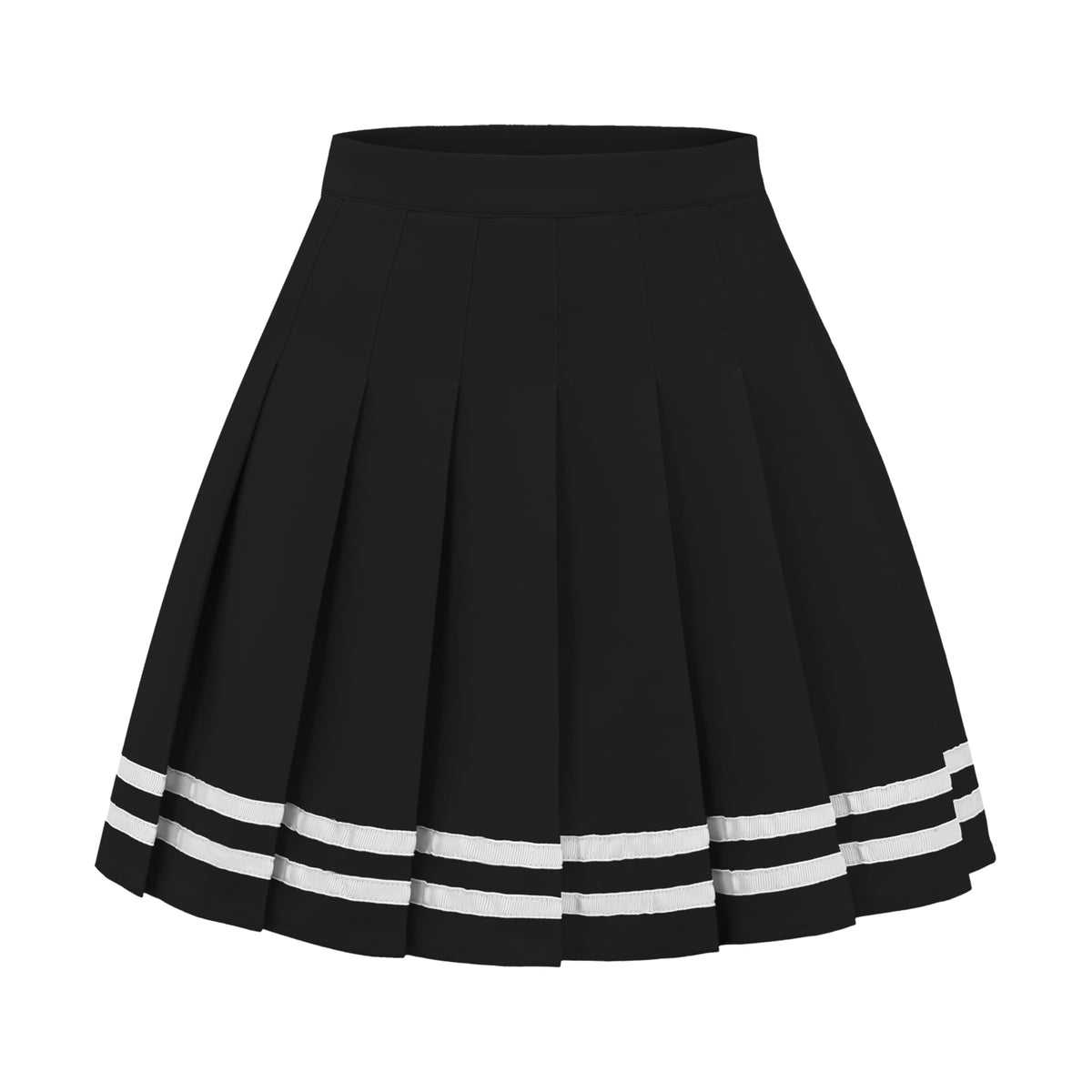 DRESS NICES Women Pleated Skirt A-Line Short Mini Basic Skirt School Uniform Cheerleader Skirts Skater Skirt