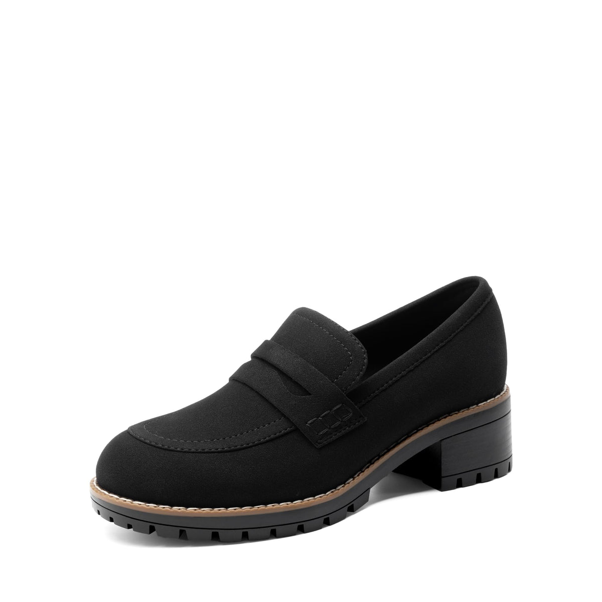 DREAM PAIRS Women's Penny Chunky Loafers Work Shoes