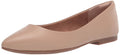 Amazon Essentials Women's Cushioned Pointed-Toe Ballet Flat, Slip-on Non-Slip Work Shoes Regular and Wide Widths