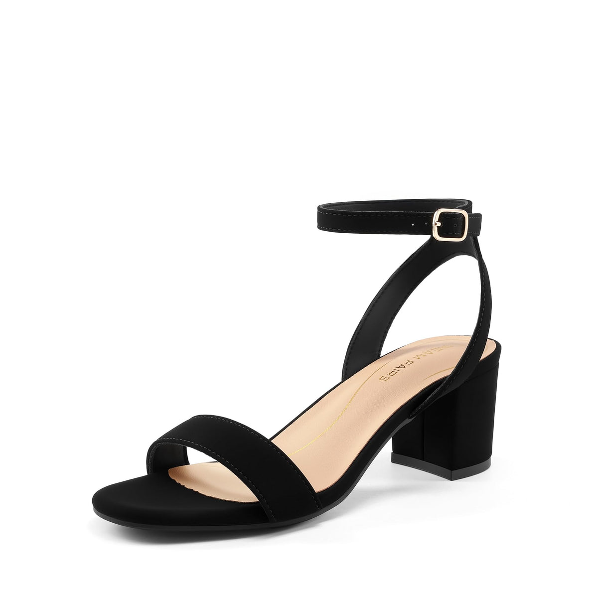DREAM PAIRS Women's Low Chunky Heels Sandals