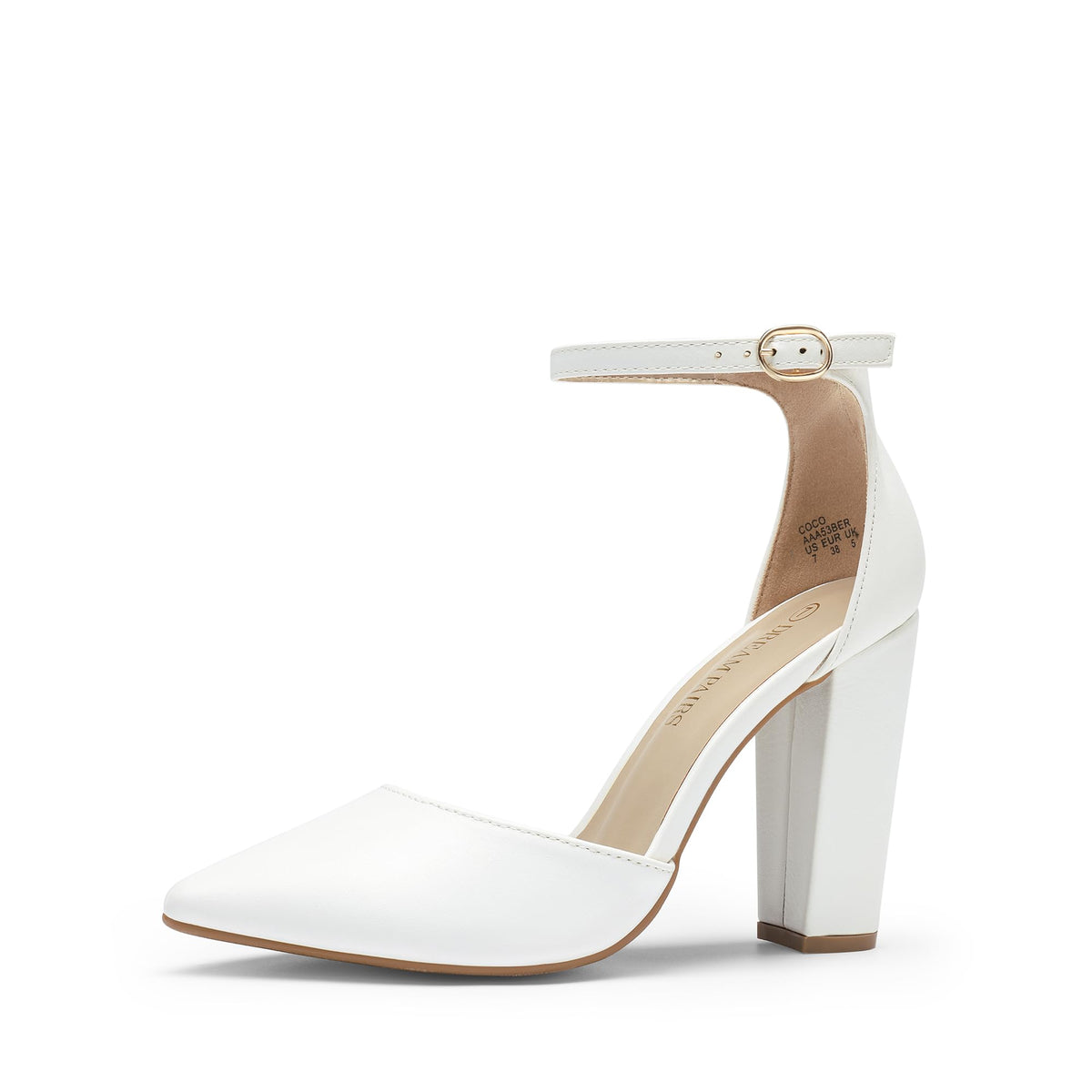 DREAM PAIRS Women's Coco High Heels Chunky Pumps