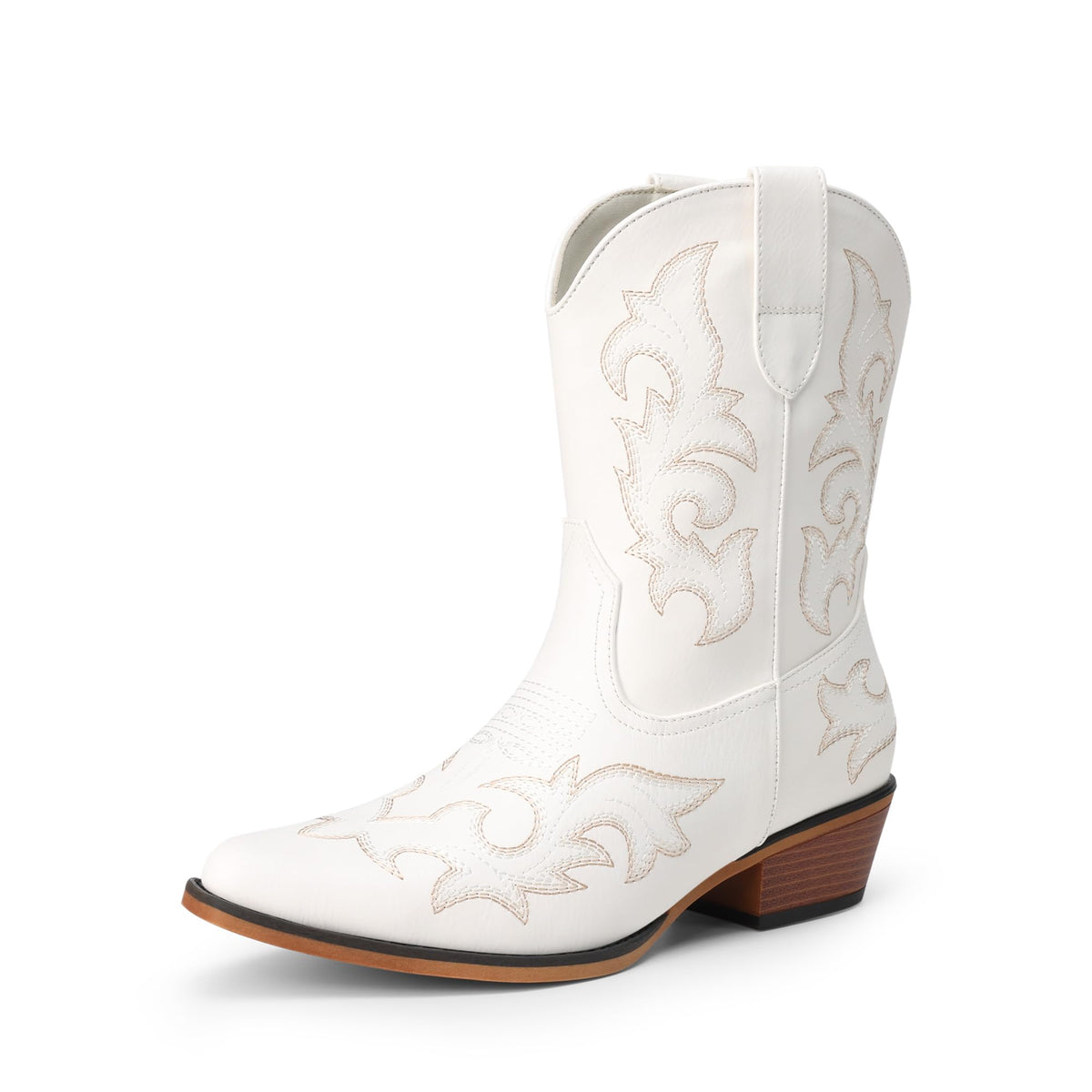 DREAM PAIRS Women's Cowboy Cowgirl Western Ankle Boots