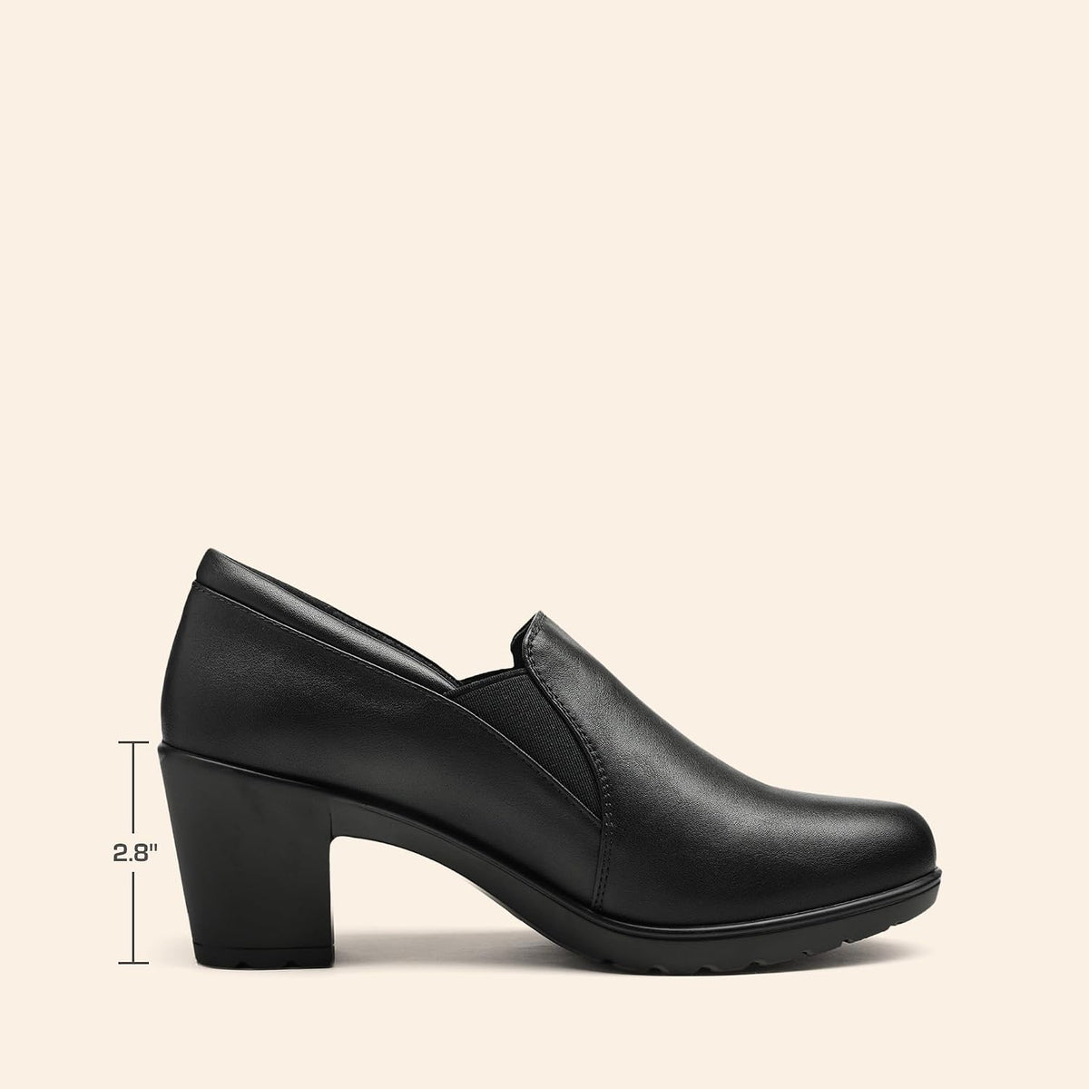 DREAM PAIRS Women's Dress Shoes Block Heel Loafers Pumps