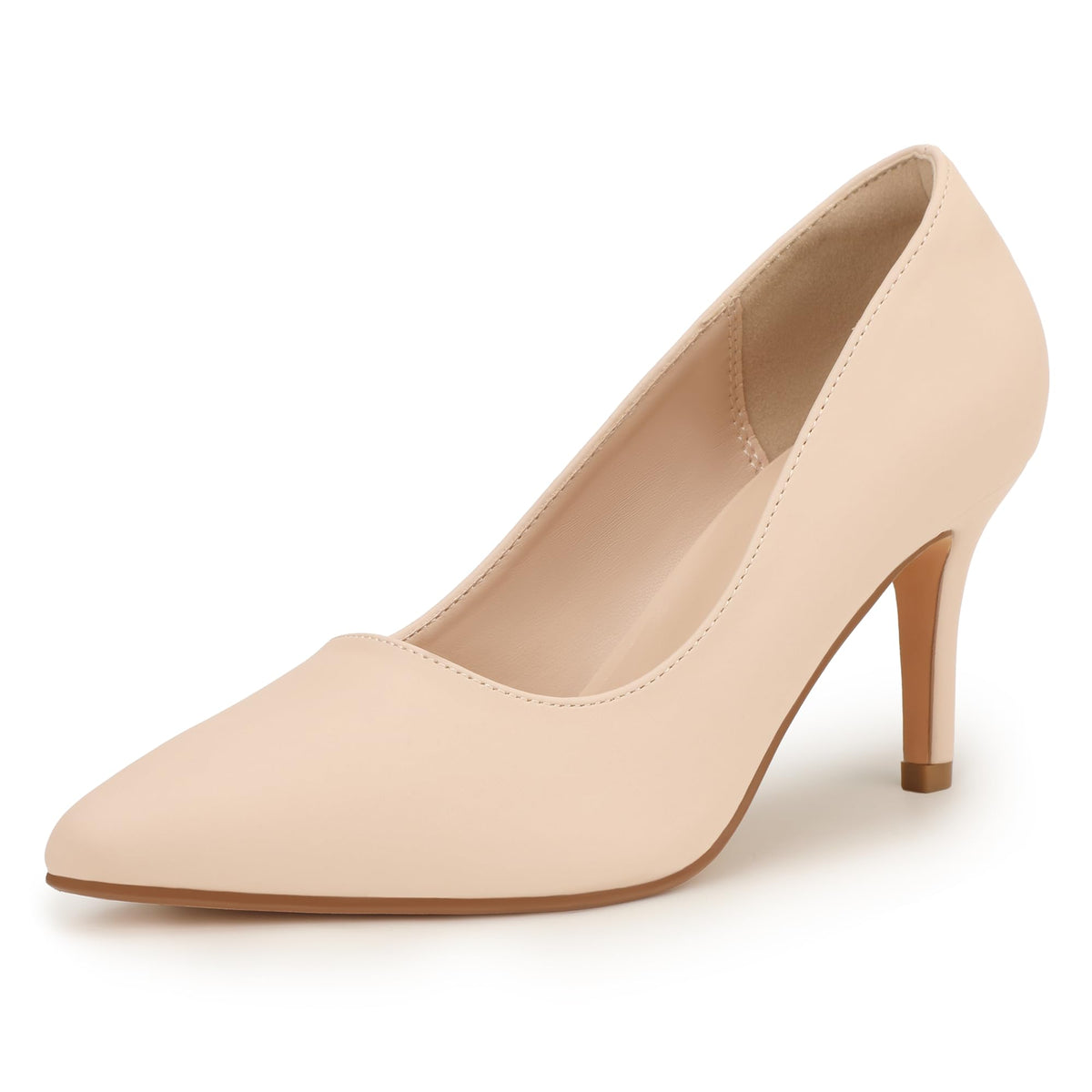 IDIFU High Closed Toe Heels Women's Pumps Pointed Stiletto Dress Shoes