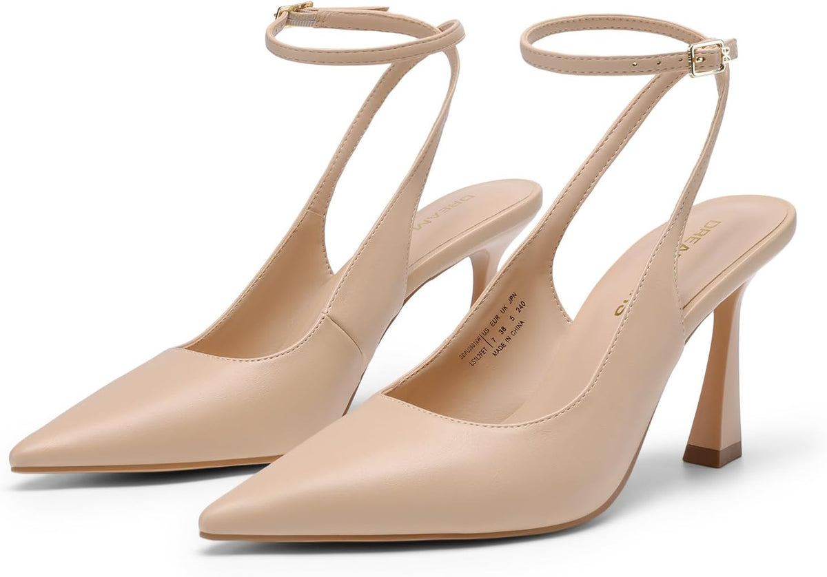 DREAM PAIRS Women's Closed Toe High Heel Pumps Shoes