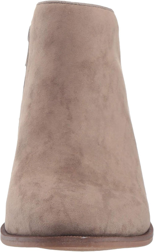 Amazon Essentials Women's Low Heel Ankle Boots with Side Zipper, Stacked Block Heel