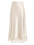 ZESICA Women's Lace Satin Maxi Skirts Fall 2026 Business Casual Long Skirt