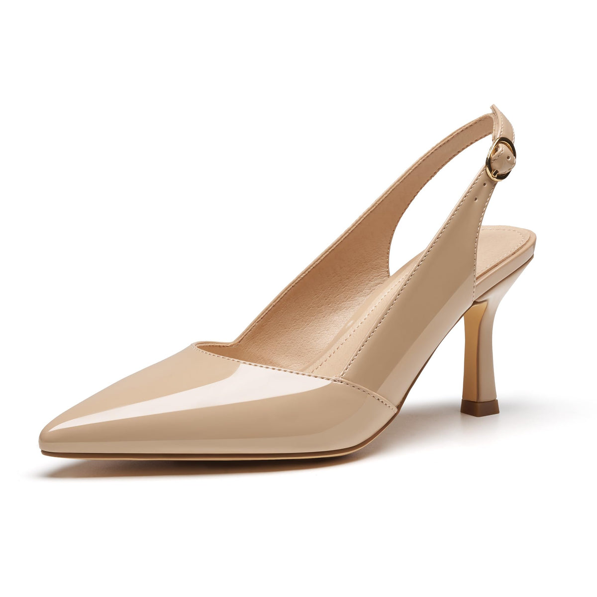 VICKI·VICKI Slingback Kitten Heels for Women Pointed Closed Toe Heels Dressy Pumps Shoes for Wedding Office Party
