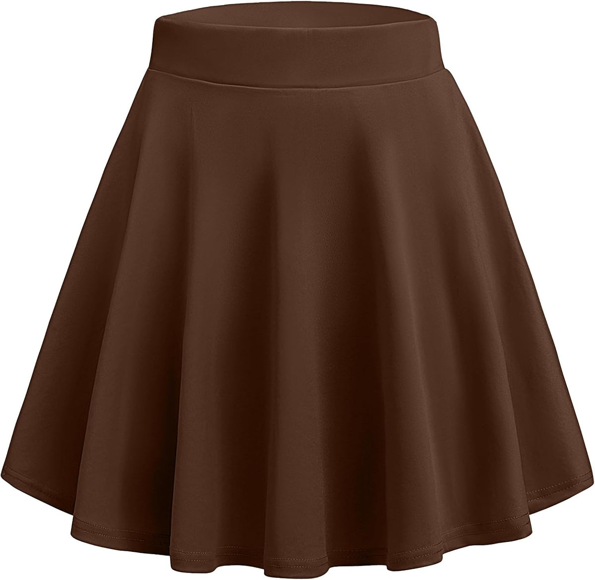 Zeagoo Women's Skirt Basic Mini Skater Skirt 2026 Summer Skirts Stretchable High Waist A-Line Party Club Skirts