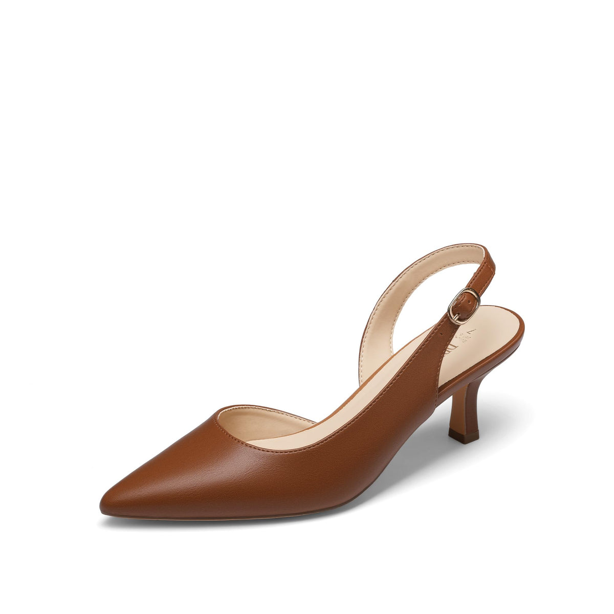 DREAM PAIRS Women's Kitten Slingback Heels Pumps