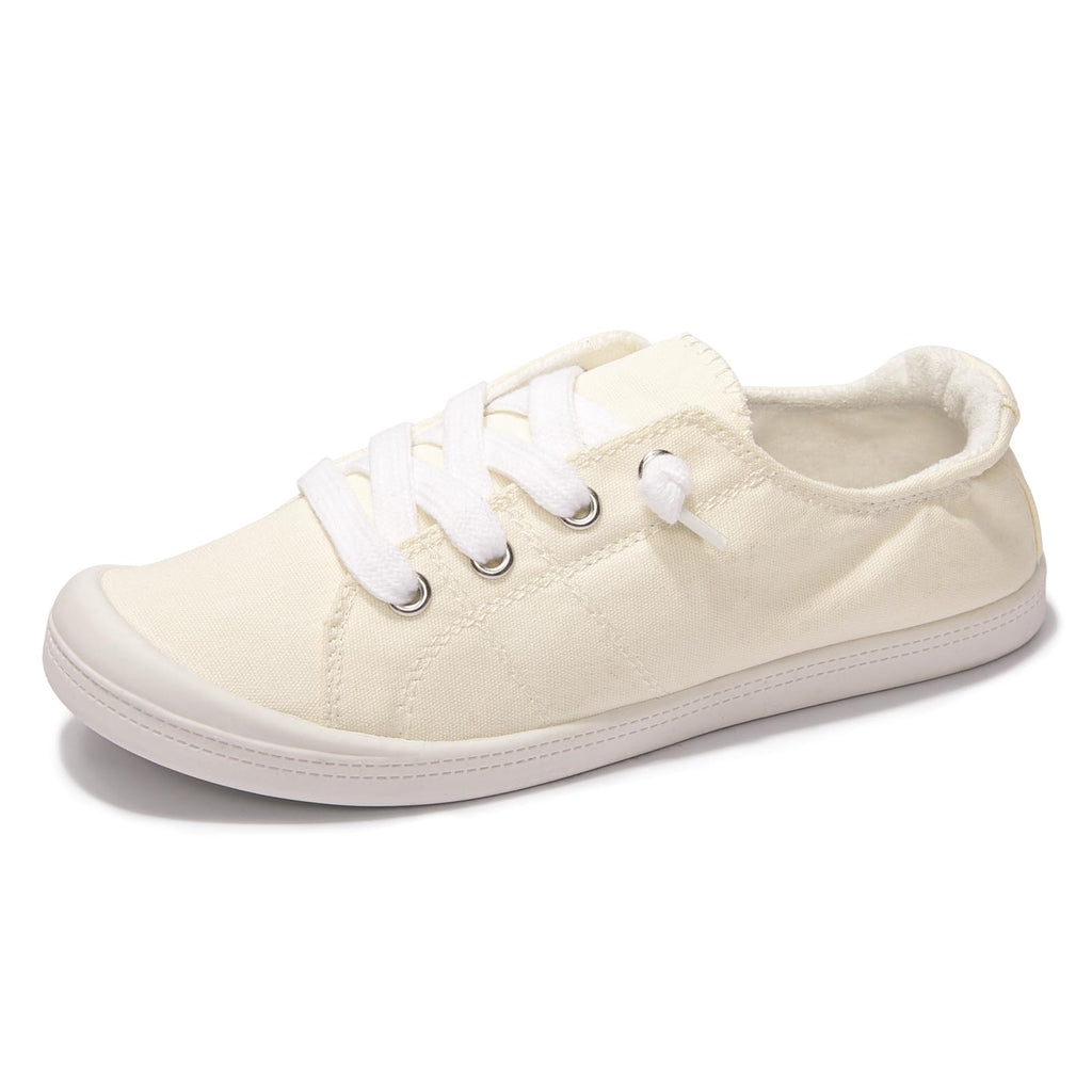 Women's Slip-On Canvas Sneakers, Low Top Walking Shoes