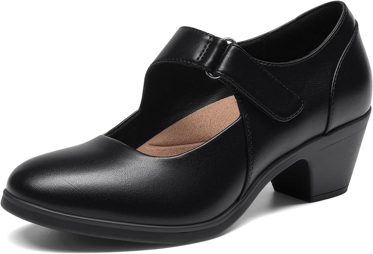 DREAM PAIRS Women's Mary Jane Dress Shoes Block Pumps