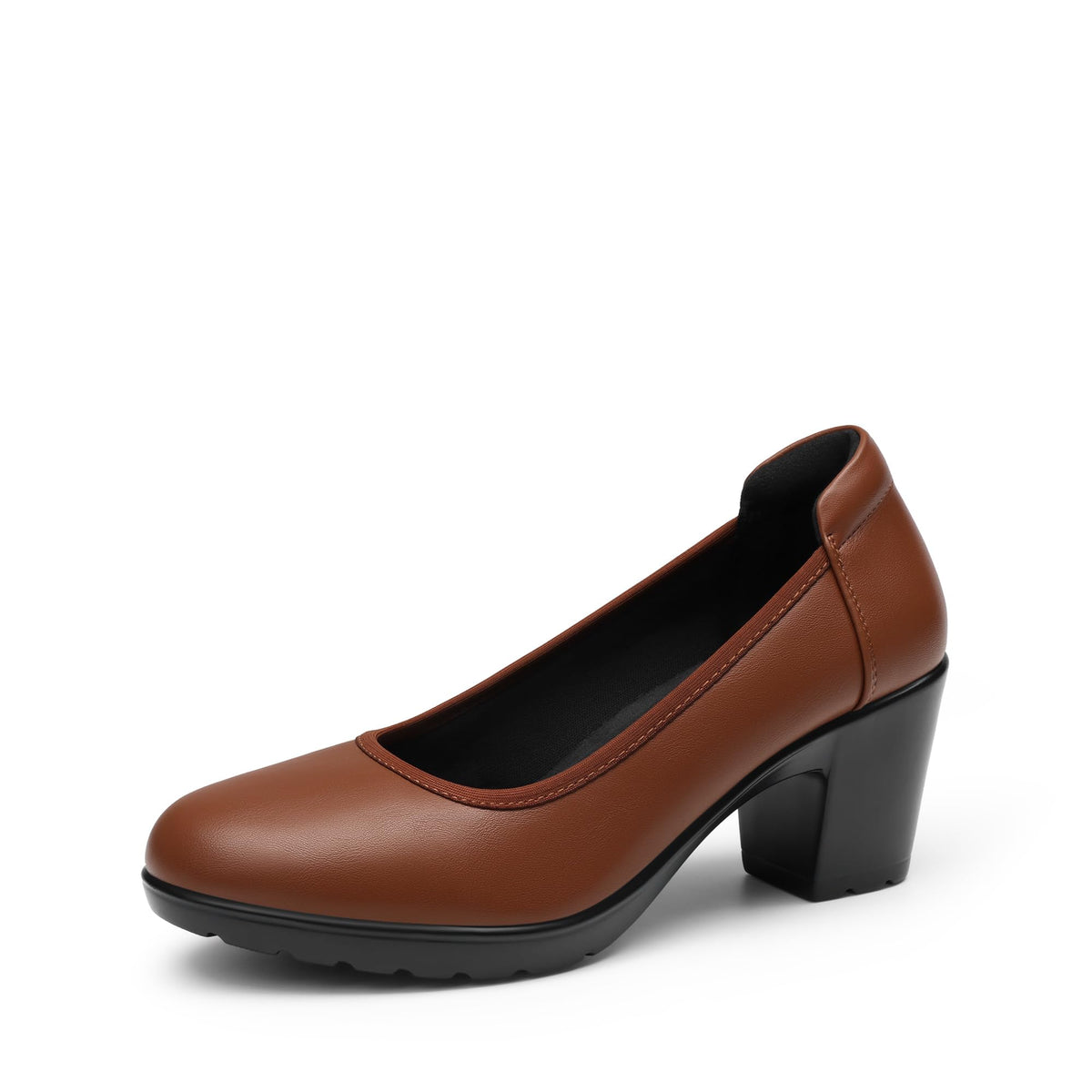 DREAM PAIRS Women's Chunky Round Toe Dress Shoes