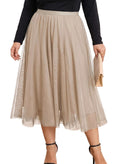 Eytino Plus Size Maxi Skirts for Curvy Women