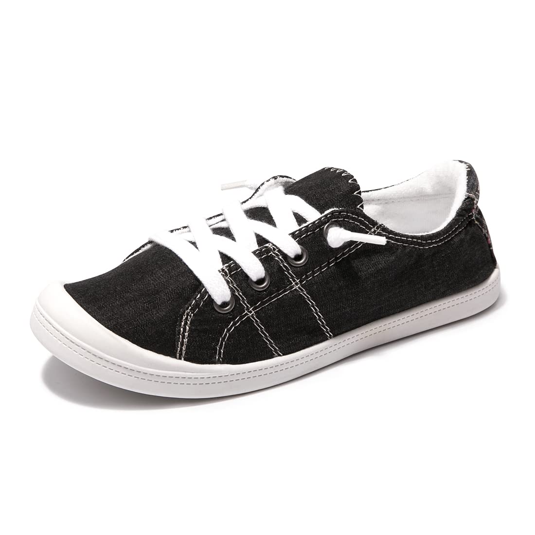 Women's Slip-On Canvas Sneakers, Low Top Walking Shoes